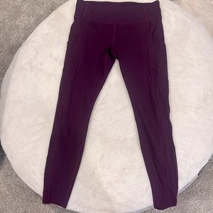 Lululemon Purple Leggings with pockets size 10